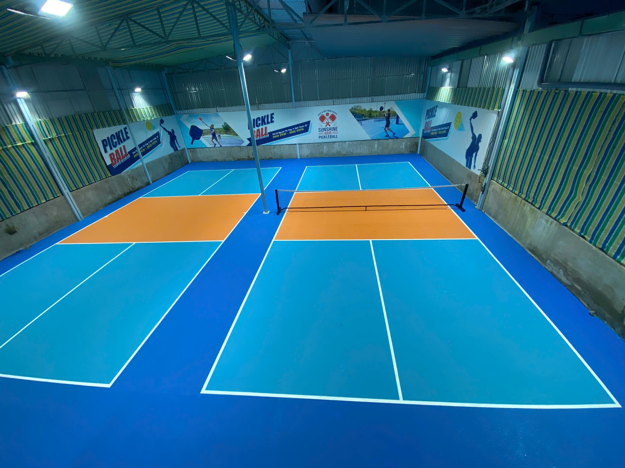 Sơn sân pickleball cụm 2 sân ở Bình Thuận 2026